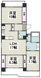 ユニバーサル南藤沢タワーの物件間取画像